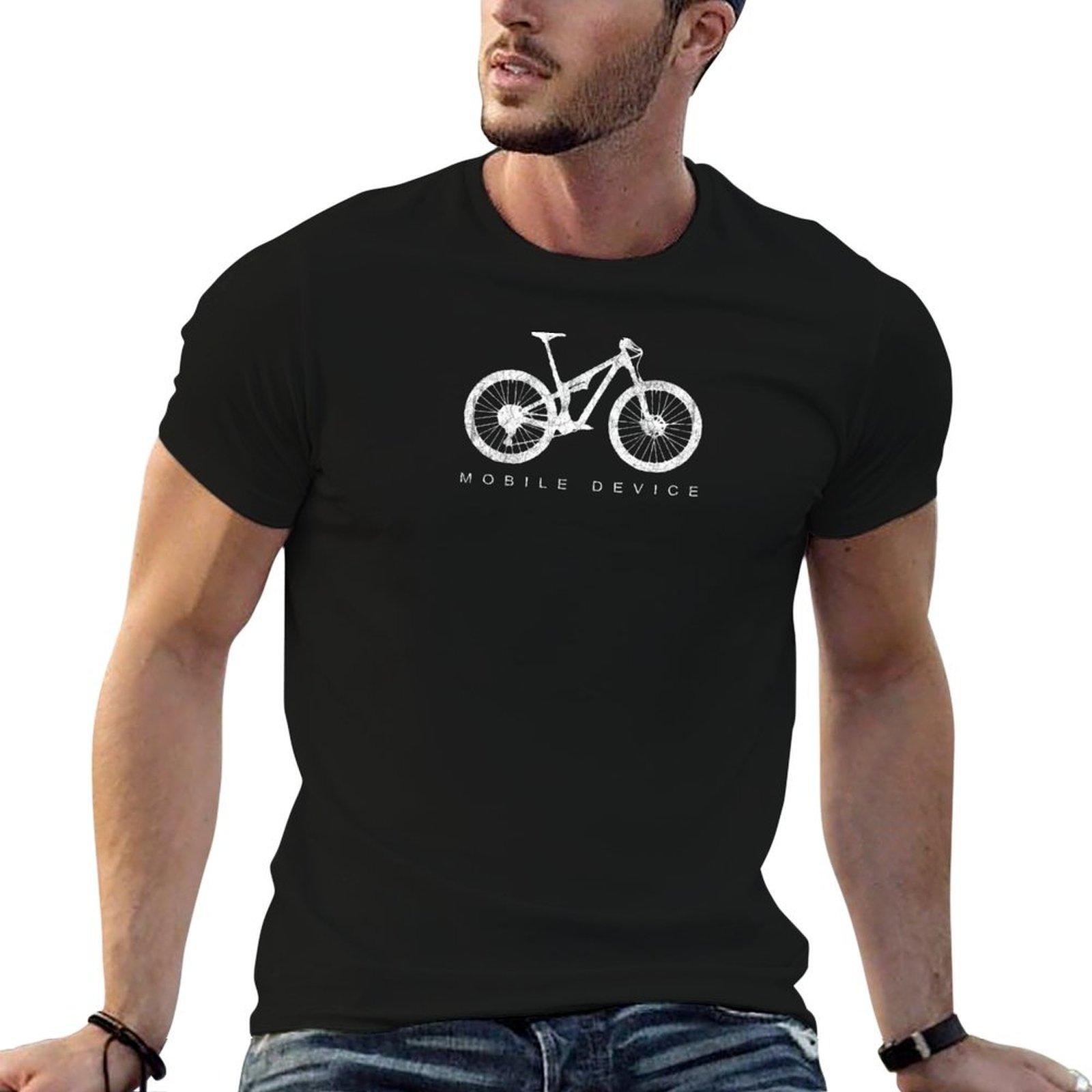 Mountain Biking Holidays - تي شيرت مطبوع عليه Mobile Device