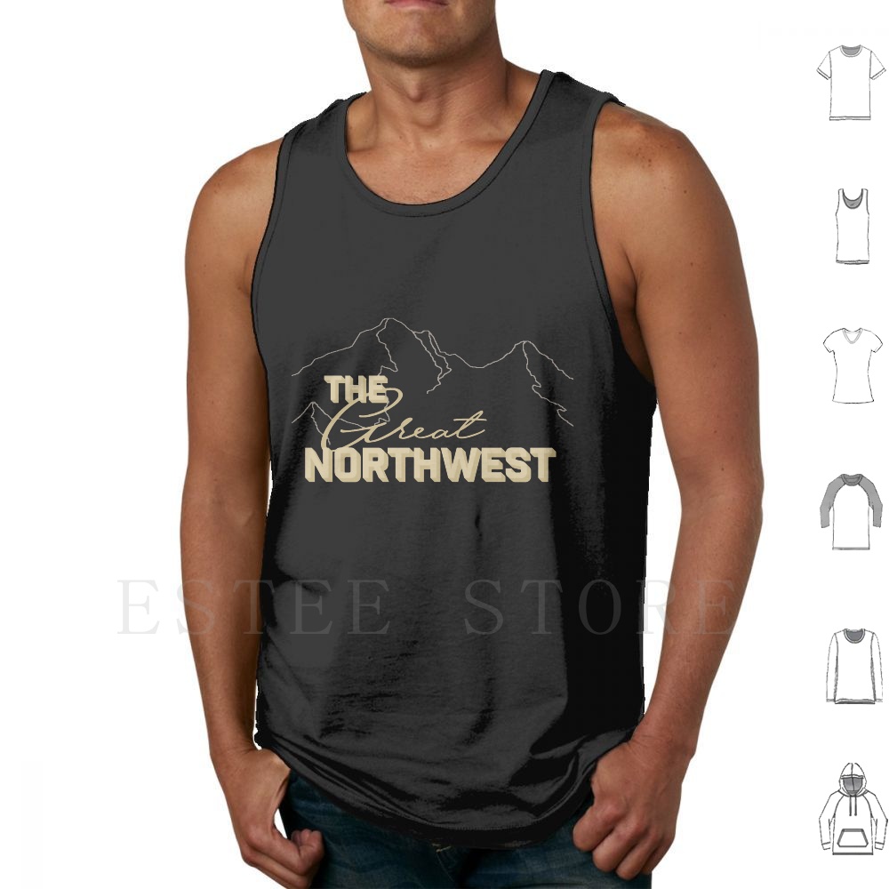 Mountain Biking Oregon - قمصان بدون أكمام من Great Northwest