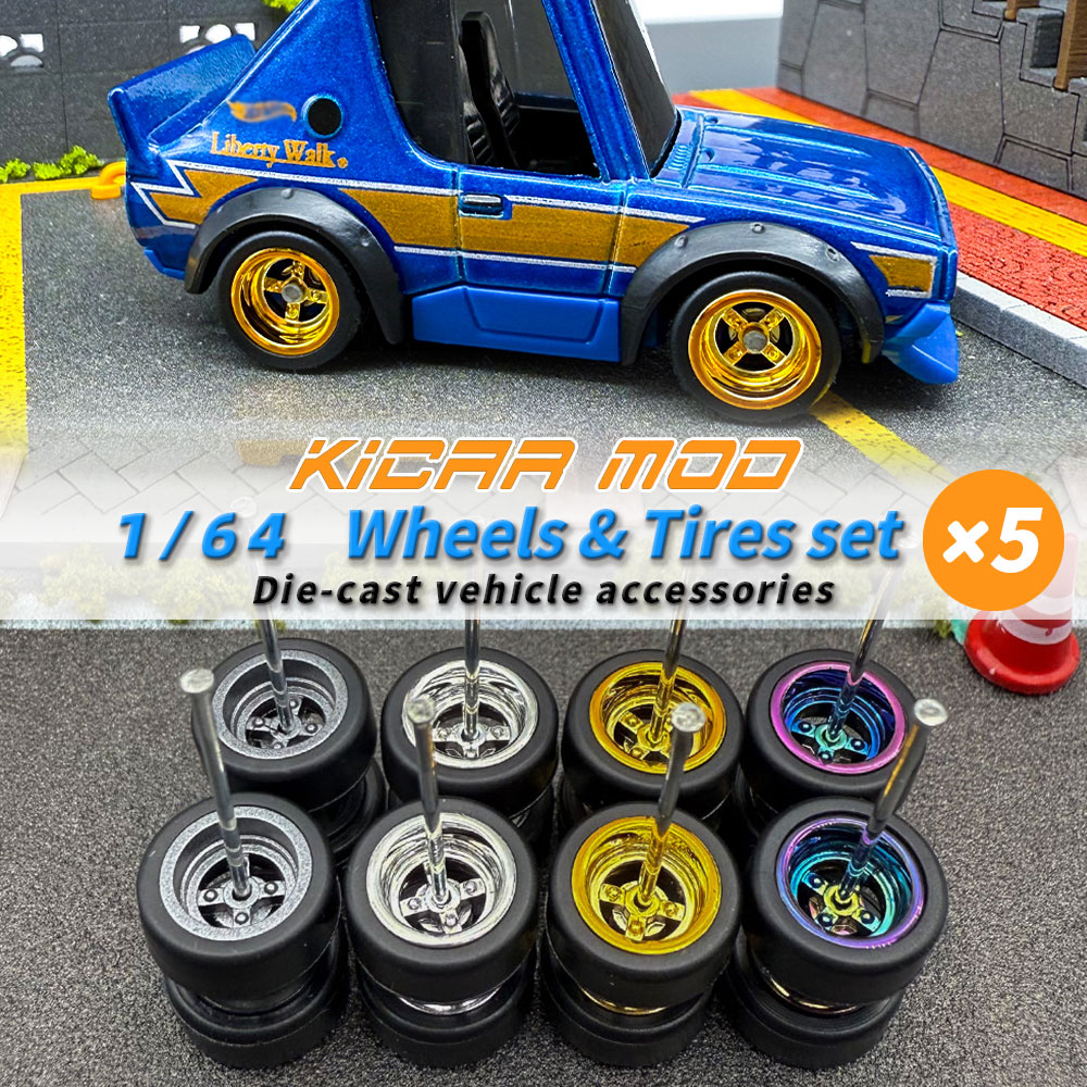 Tire Insert Foam - عجلات قابلة للفصل بمقياس 1/64، إطارات