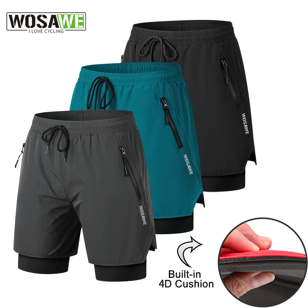 Mountain Biking Body Armour - WOSAWE MTB السراويل الصيف الرجال الدراجات