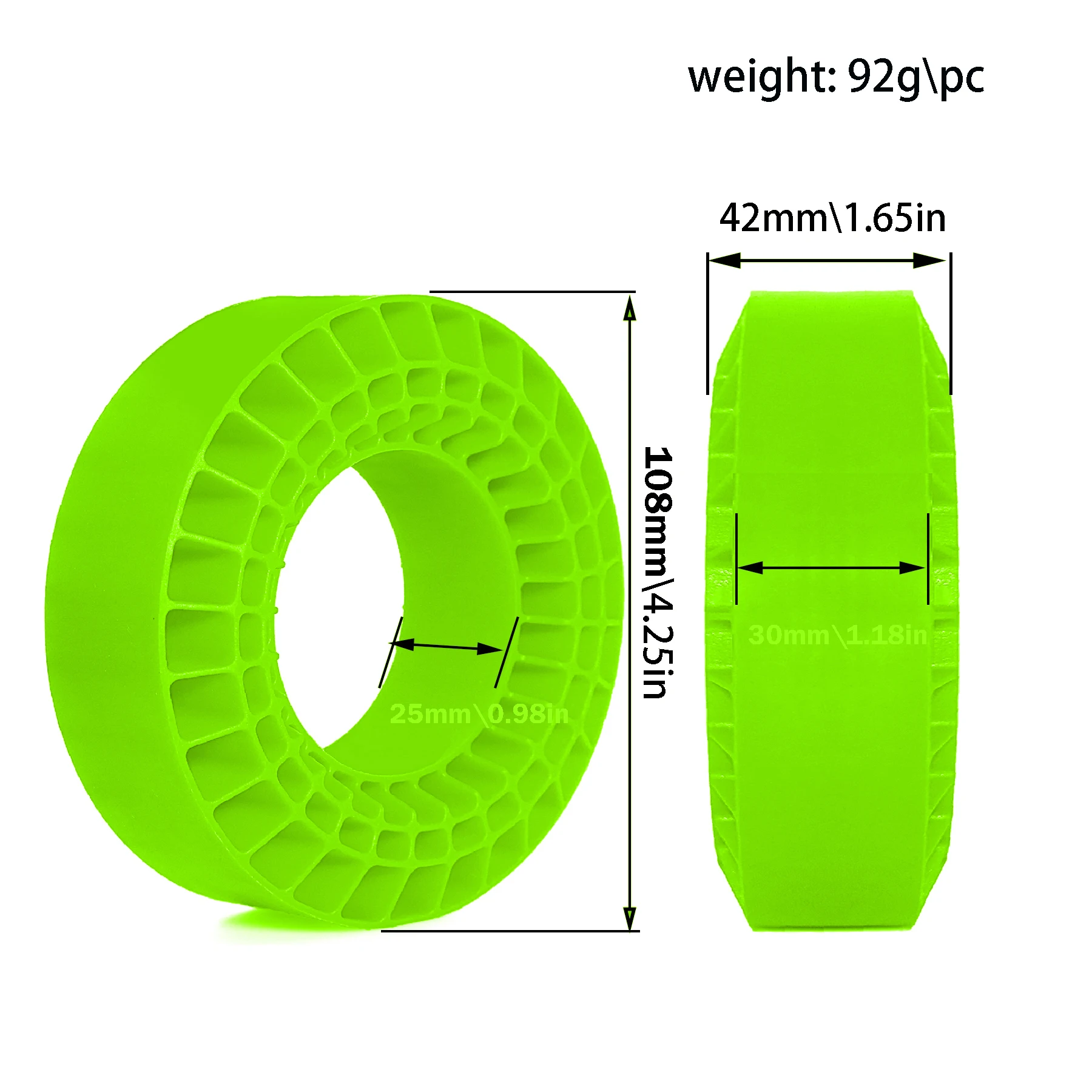 4 قطع إطارات إسفنجية مجنزرة RC - مراجعة Tire Insert Foam وسعره