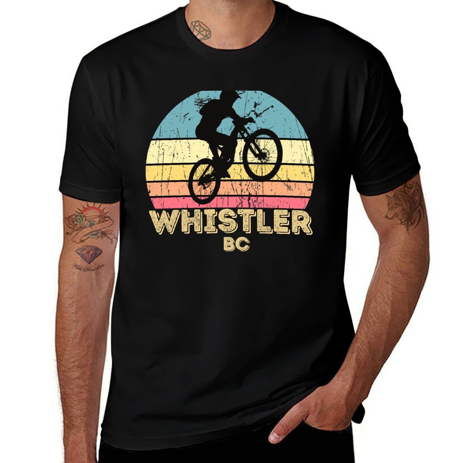 تي شيرت ويسْتْلر سيتي لركوب ال - مراجعة Mountain Biking Whistler وسعره