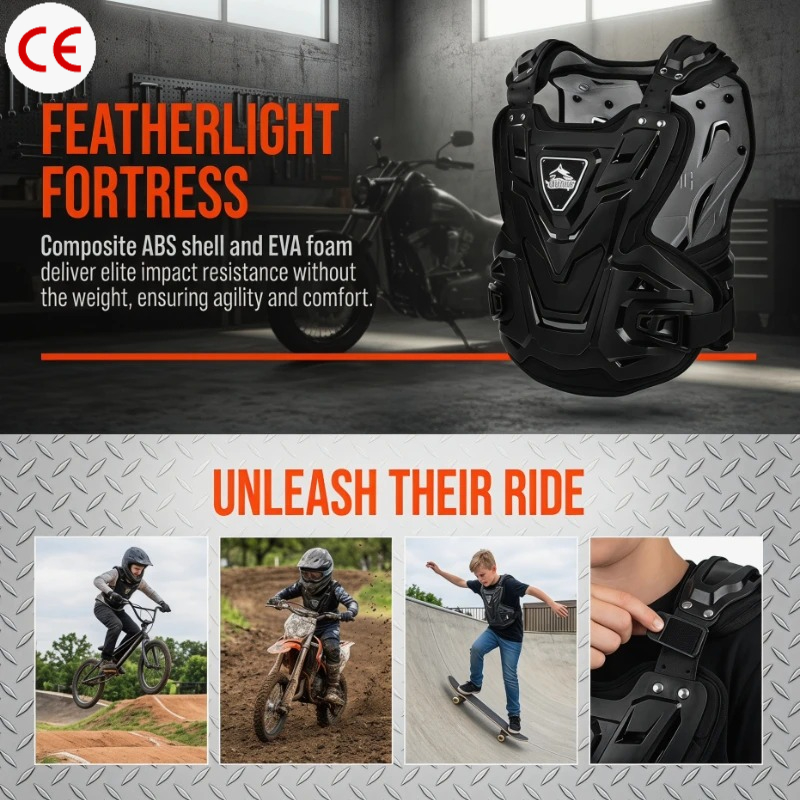 بدلة حماية للأطفال AR09 لصيد ا - مراجعة Mountain Biking Body Armour وسعره