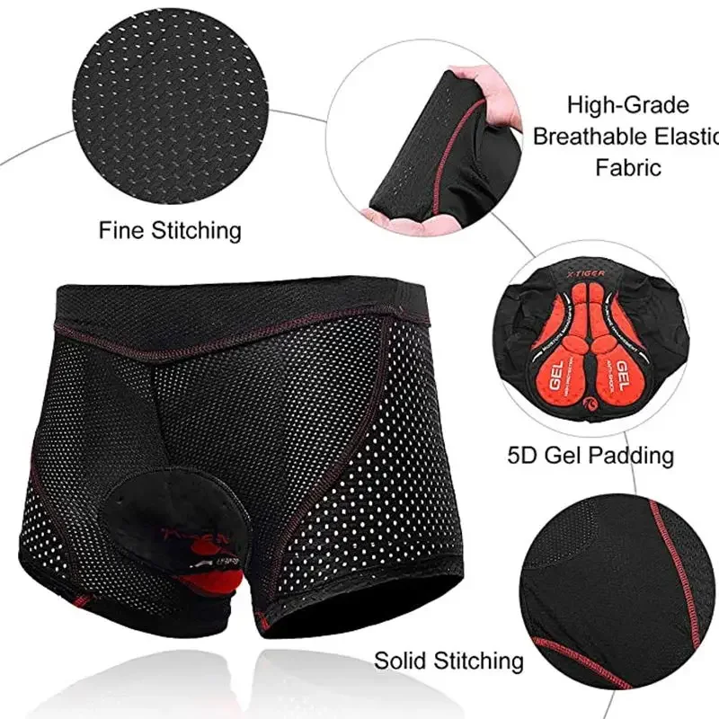 X-TIGER الرجال الدراجات الملاب - مراجعة Mountain Biking Underwear وسعره